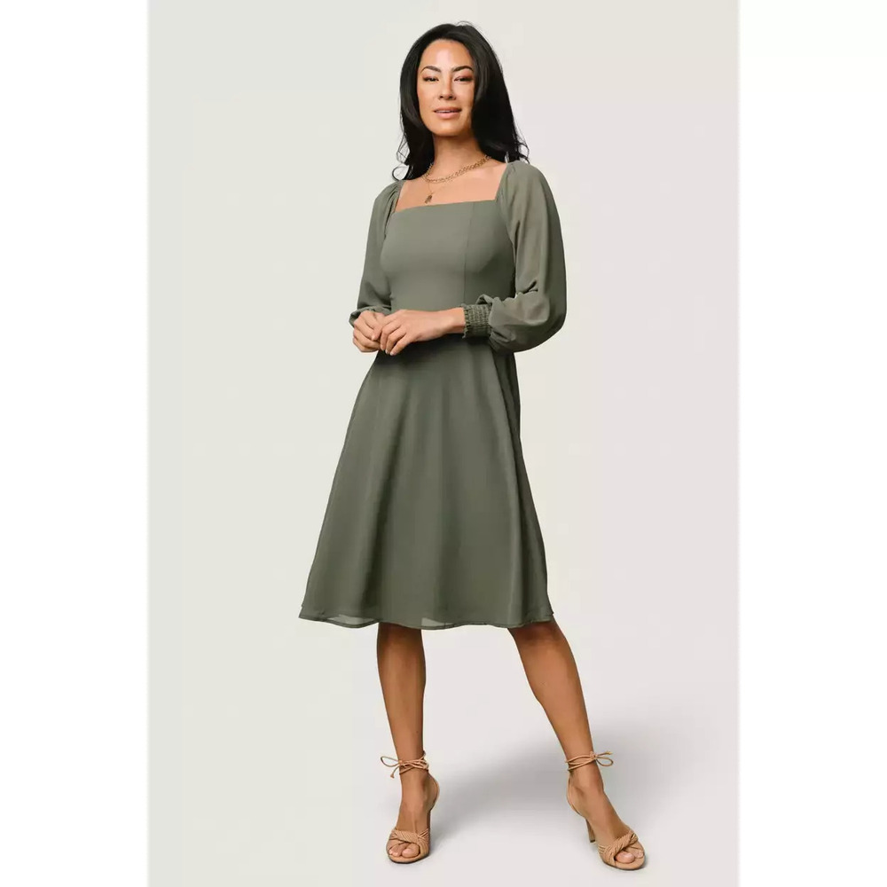 Baltic Born Elise Short Dress | Dark Sage Size XL